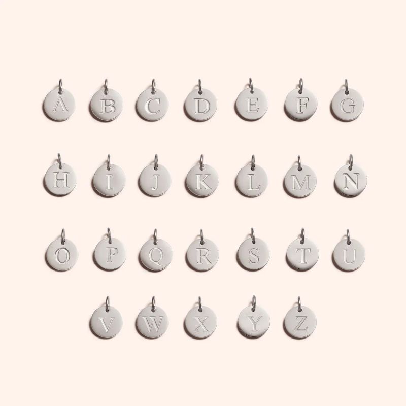 钢字母吊坠