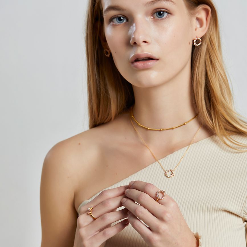 摩根石宝石簇戒指