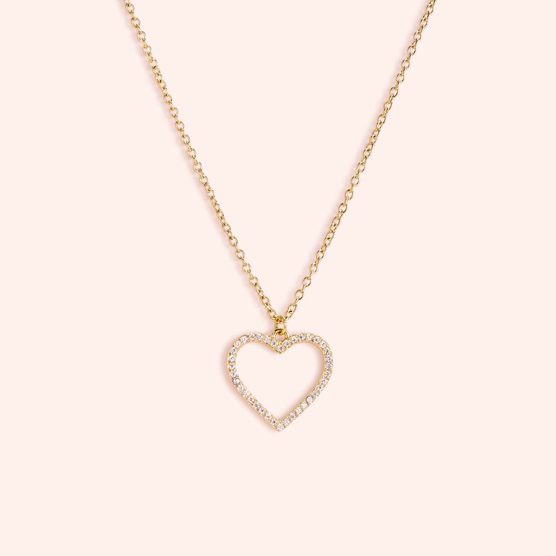 闪耀心形项链