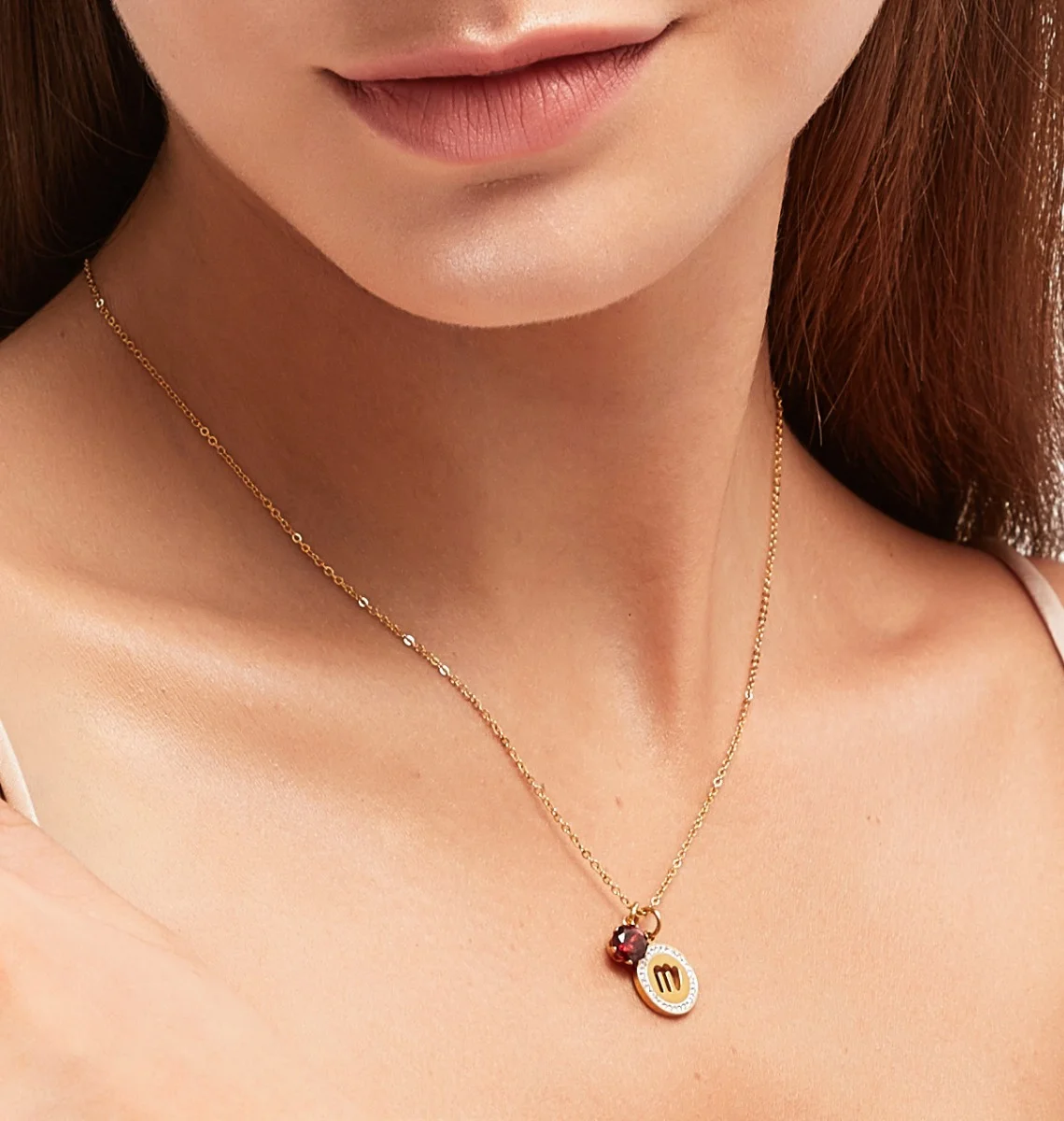 Birthstone with Elsa necklace